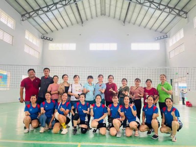 Công đoàn MN Sao Mai tham gia giải bóng chuyền năm 2022