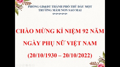 SINH HOẠT 20/10 NGÀY HỘI LIÊN HIỆP PHỤ NỮ VIỆT NAM