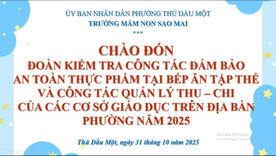 🌷🏫🌷 Công tác đảm bảo an toàn thực phẩm và quản lý thu – chi năm 2025